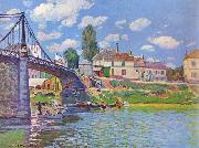 Alfred Sisley Bridge at oil